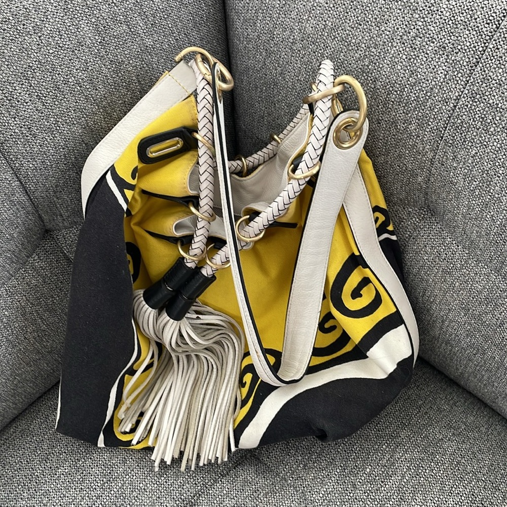 DvF Diane Von Furstenberg Tassel Large Bag Hobo Bucket